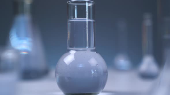 Liquid In Flask