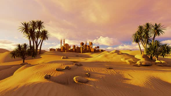 City Panorama In The Desert