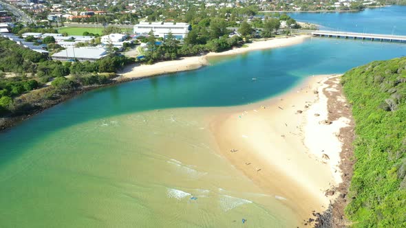 Tallebudgeera Creek, early summers morning from Burleigh headland alt