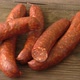 Homemade smoked sausage on a cutting board - VideoHive Item for Sale