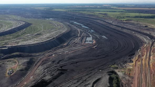 Beautiful view of the coal mine