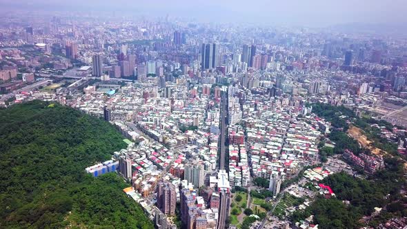 Fly over taipei city alt
