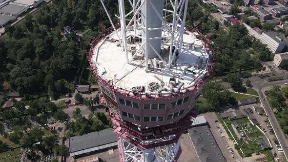 Kyiv. Ukraine: TV Tower, Aerial View alt