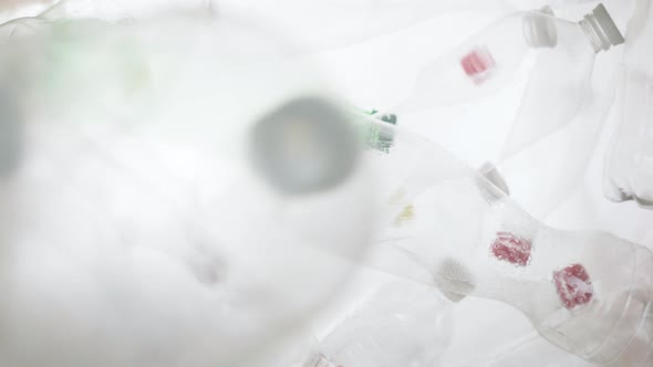 Many Bottles Transparent Plastic PET Recycling Waste alt