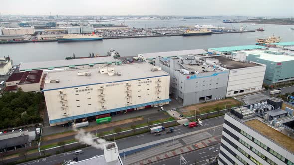 Container Terminal Day Business Office Dock Tokyo alt