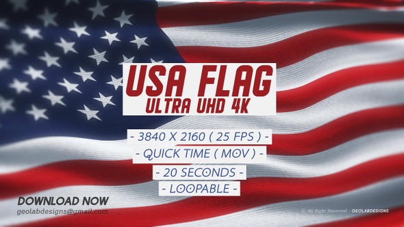 USA Flag - Ultra UHD 4K alt