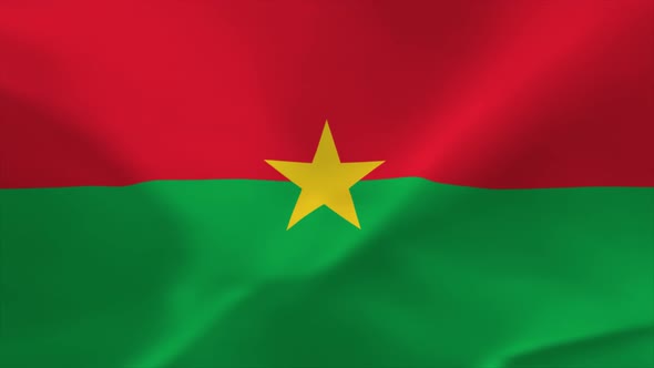 Burkina Faso Waving Flag 4K Moving Wallpaper Background alt