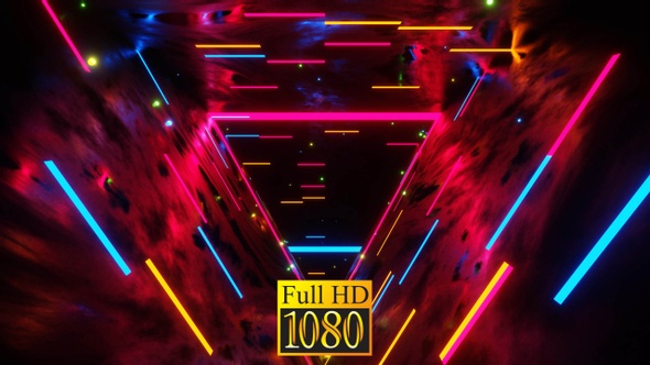 Wow Triangular Tunnel Vj Loop HD