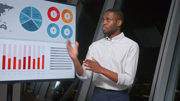 Young businessman lead group of business financial team in strategic meeting presentation alt