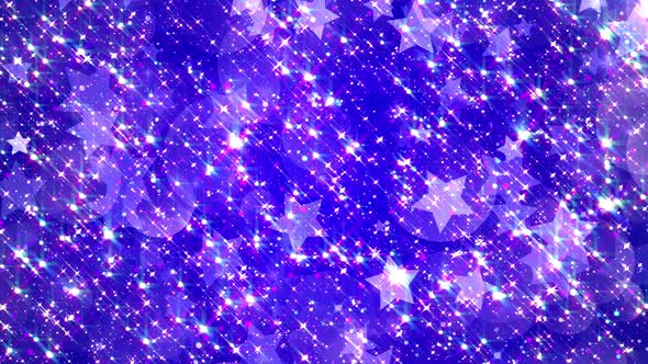4k Bright Stars Looped Background