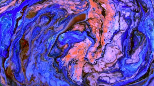 Liquid Colorful Paint Pattens Mix In Slow Motion alt