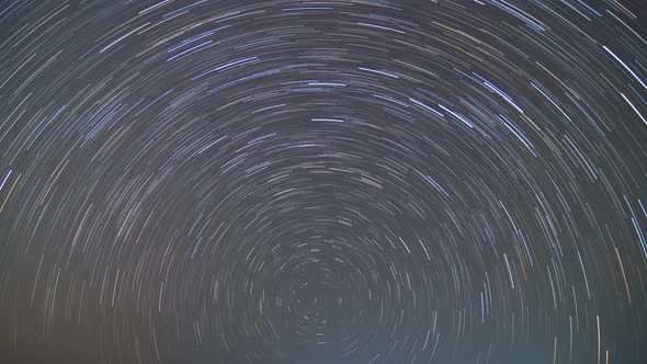 The northward star trails is very beautiful.