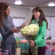 Positive Florist Bringing Bouquet of White and Green Flowers for Satisfied Buyer in Flower Shop - VideoHive Item for Sale