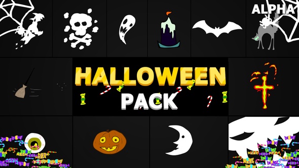 Halloween Elements | Motion Graphics Pack