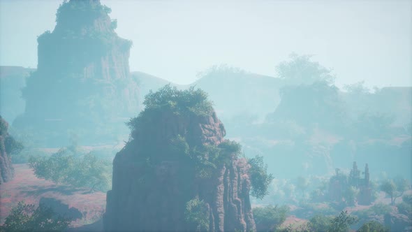 Sunset on the Jumbo Rocks in Joshua Tree National Park alt