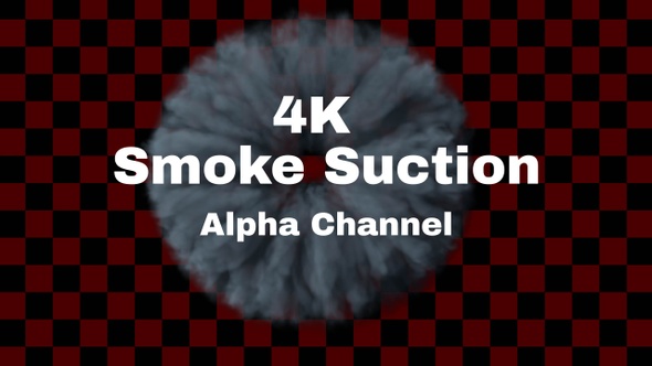 Smoke Suction 4k Alpha Loop