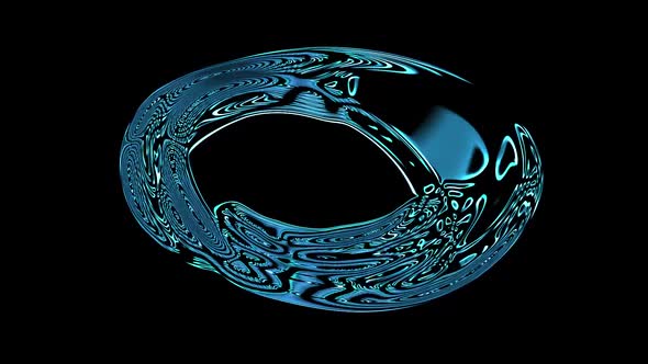 Abstract magic animation of liquid fantastic shapes alt