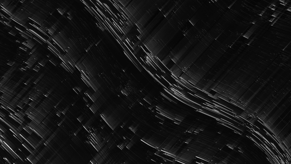 Pixel Sorting - Black and White Hi-Tech Flow