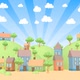 Summer cartoon landscape - VideoHive Item for Sale