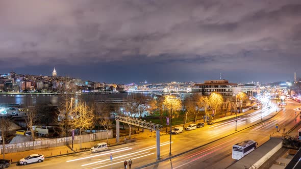 Eminonu Traffic Timelapse  alt
