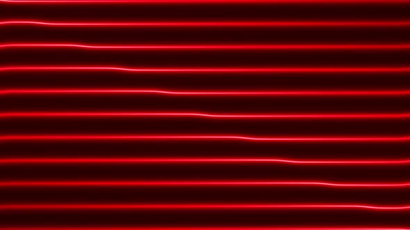 Abstract Red Line Waves Loop Background