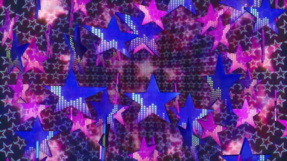 Music Stars Looped Background