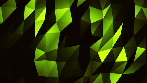 Green Polygonal Background 