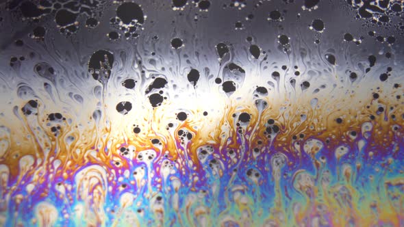 Colorful Liquid and Bubbles Moving Creating Relaxing Background alt
