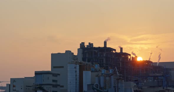 Lamma Power Station at sunset alt