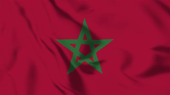 4K Morocco Flag - Loopable alt