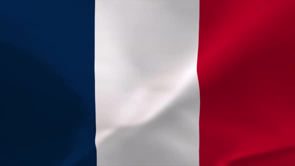 France Waving Flag Animation 4K Moving Wallpaper Background alt