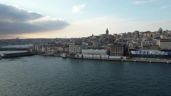 Aerial Istanbul Karakoy alt