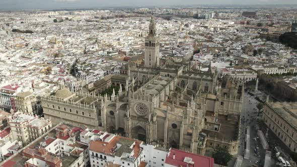 Catedral de Sevilla and La Giralda tower, one of world largest churches