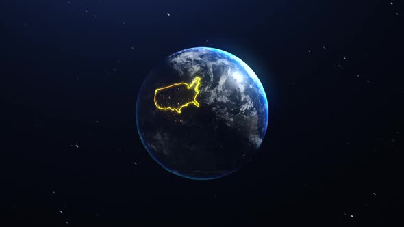 Realistic Earth Zoom To America alt