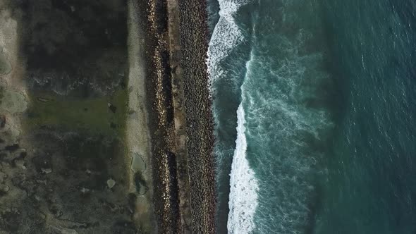 Beautiful Nusa Dua beach drone footage in Bali. This footage was shot during Sunrise time. alt