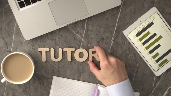 Tutorial Business Word Puts Letters On The Table