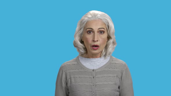 Portrait of Surprised Lady Rejoicing and Celebrating alt