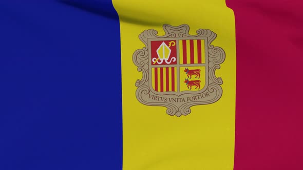 Flag Andorra Patriotism National Freedom Seamless Loop alt