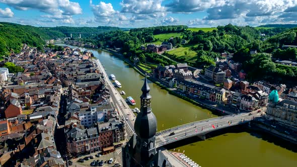 Timelapse of Dinant Town, Belgium alt