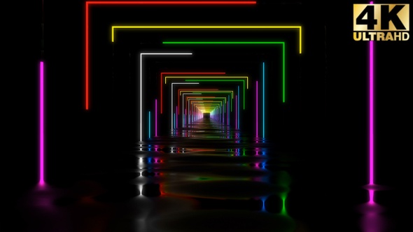 Abstract Colorful Tunnel 7 Pack