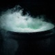 Bubbling Smoking Old Pot In The Dark - VideoHive Item for Sale