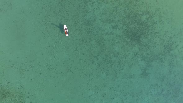 Stand Up Paddle Aerial View 