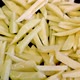 Cook long raw fries potatoes with oil salt spices - VideoHive Item for Sale