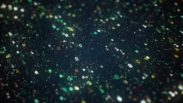 Abstract Data Binary Code Background alt