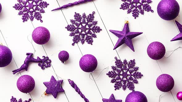 Christmas Decoration Top View. alt