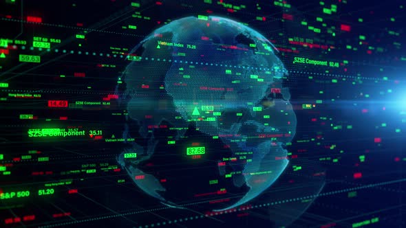 World Map And Stock Indexes 01266 alt