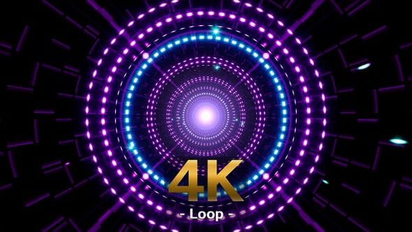 VJ Neon Light Brick Tunnel alt