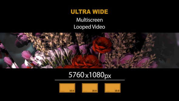 Ultra Wide HD Bouquet Flowers Reflex 01