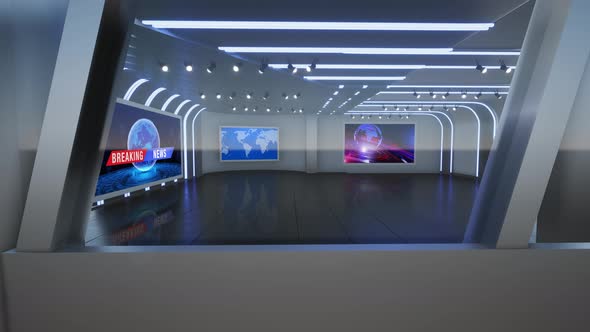 Virtual Studio Background Loop 4k alt