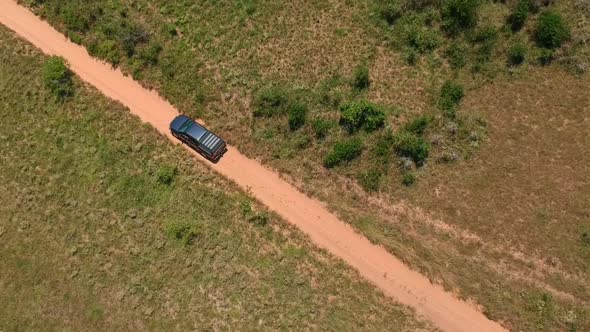 Drone Tracking Shot of an Offroad  Vehicle alt